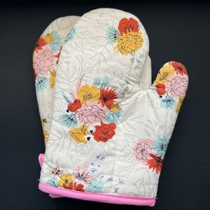 Handmade Oven Mitts floral print
